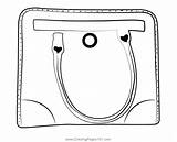 Designer Bag For Women Coloring Page Kids  Free Bags Printable sketch template