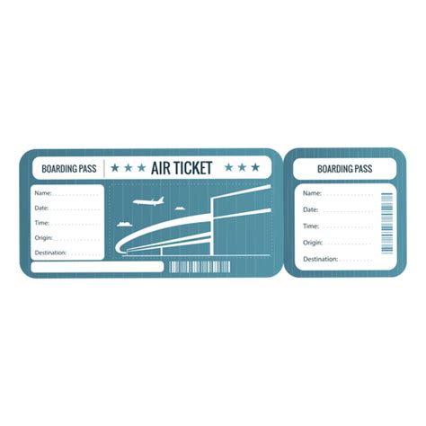 Plane ticket PNG & SVG Transparent Background to Download