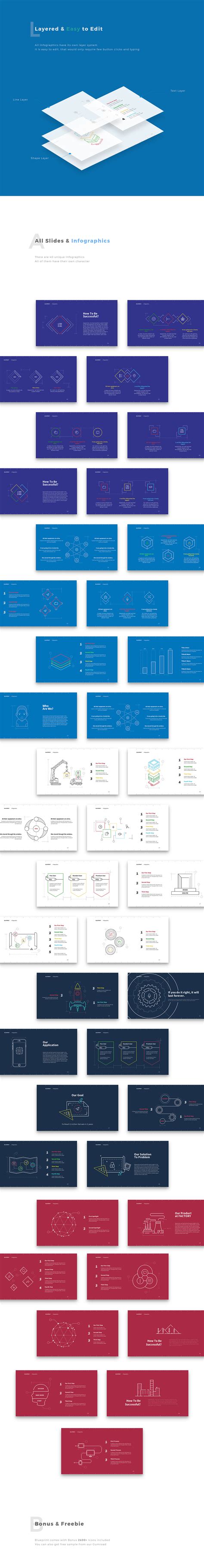 Free - Blueprint Infographic Template on Behance