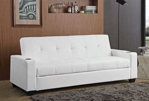 G174 Convertible Sofa Bed (White) Glory Furniture | Furniture Cart