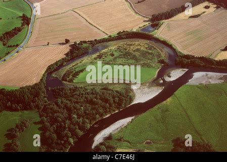 Aerial view of oxbow lake formed when river shortens course Stock Photo: 39034032 - Alamy