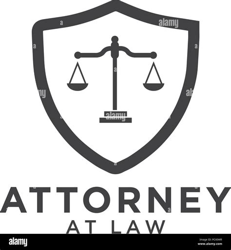 Illustration of attorney at law logo template Stock Vector Image & Art ...