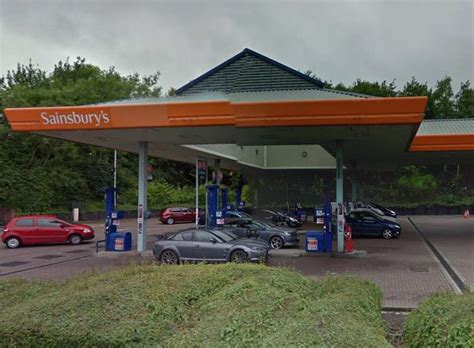 Sainsbury's petrol station in Park Farm Retail Park, Folkestone, 'sealed off'