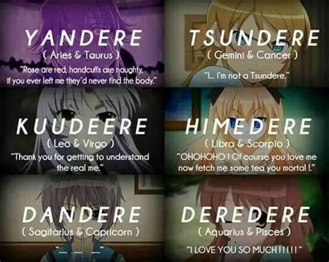 Anime Girl Types Tsundere