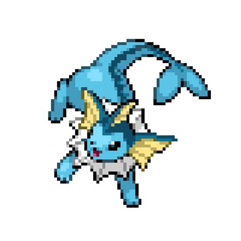 vaporeon | Pixel art pokemon, Pokemon sprites, Pokemon theme