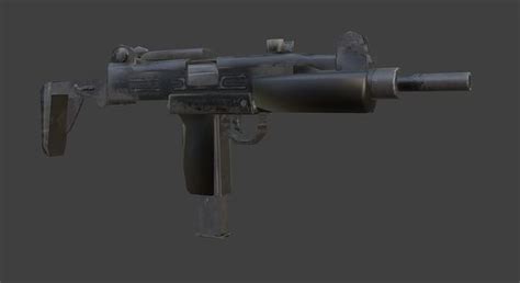 3D model uzi weapon gun VR / AR / low-poly | CGTrader