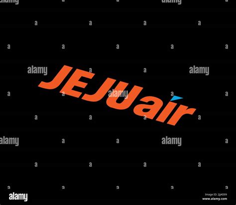 Jeju Air, Rotated Logo, Black Background B Stock Photo - Alamy