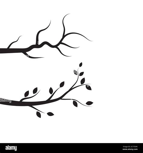 tree branch vector illustration design template Stock Vector Image & Art - Alamy