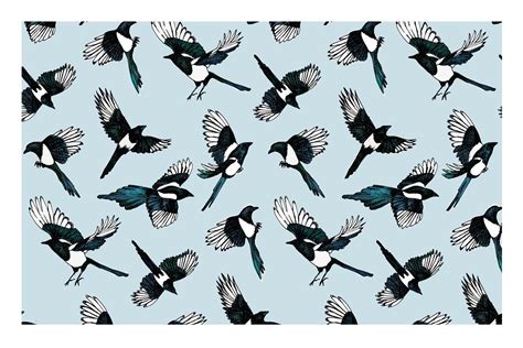 Magpie Pattern | Magpie, Pattern, Illustration