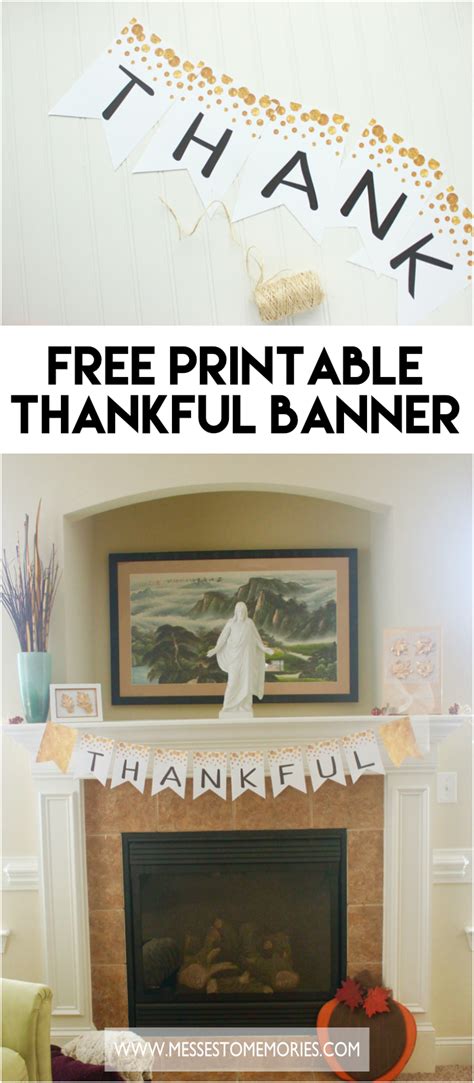 THANKFUL BANNER PRINTABLES