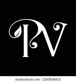 Initial Letter Pv Logo Design Monogram Stock Vector (Royalty Free) 2260038415 | Shutterstock