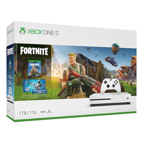 Microsoft Xbox One S 1TB Fortnite Bundle with Eon Cosmetic Set, 2000 V ...