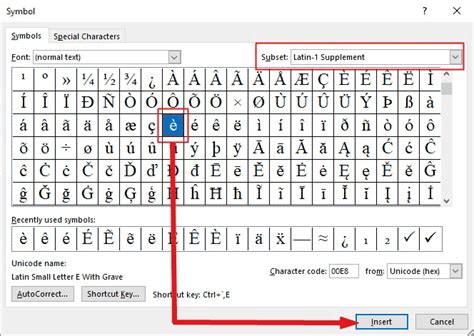 E with grave accent alt code and shortcut - How to Type Anything