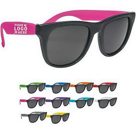 Wholesale custom logo printed Two-Tone Sunglasses on Blossomy Promotion, inc