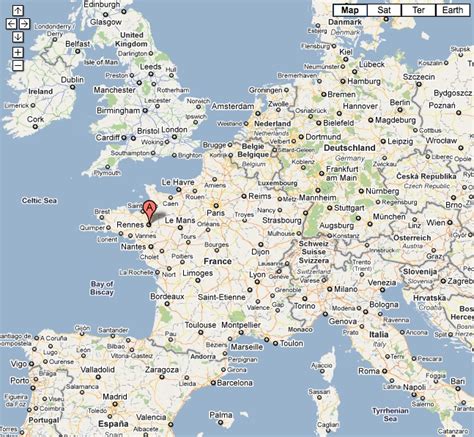 Rennes Map - France