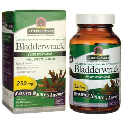 Nature's Answer Bladderwrack 250 mg 90 Veg Caps - Swanson Health Products