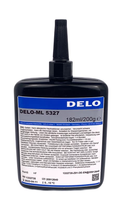 Delo-ML 5327 Heat-resistant metal bonding adhesive high force 200ml - online purchase | Euro ...