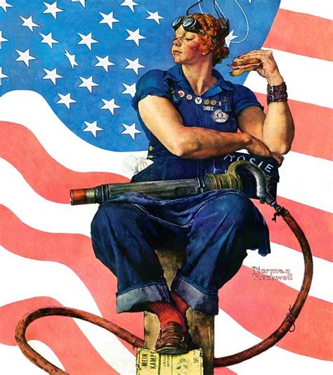 Rosie The Riveter by Norman Rockwell - Facts about the Painting