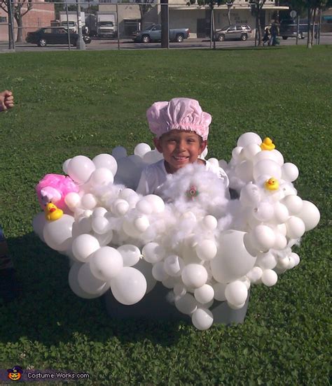 Homemade Bubble Bath Costume for Kids