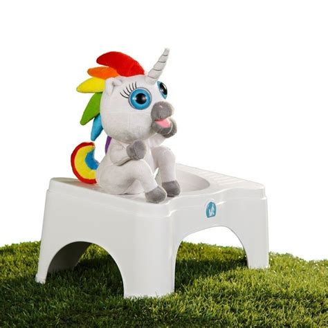 12" Squatty Potty Pooping Unicorn Rainbow Stool Toy Plush Squatting Poop Dookie | #4594894249