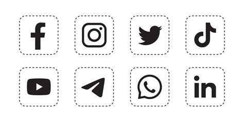 White Social Media Icons Vector Art, Icons, and Graphics for Free Download