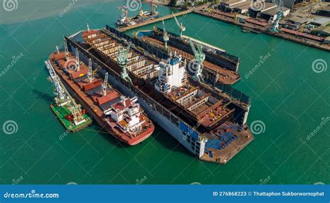 Shipyard Dry Dock Maintenance and Repair Container Ship Transport and ...