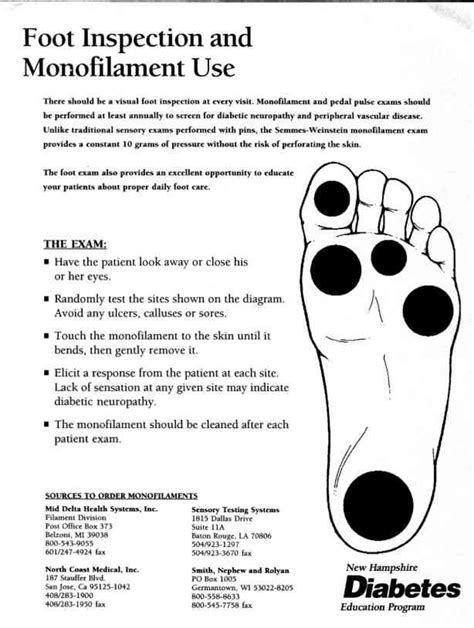 Foot Inspection and Monofilament Use | Family medicine, Vascular ...