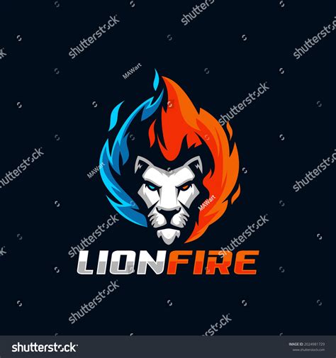 Lion Fire Logo Vector Symbol Stock Vector (Royalty Free) 2024981729 ...