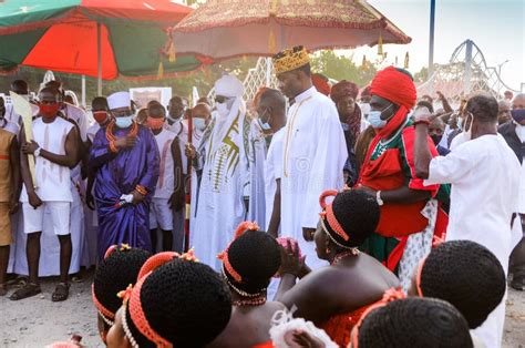 Oba of Benin Gets Documents on Repatriated Artefacts. Editorial Stock ...