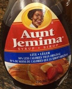 Aunt Jemima Lite Syrup - 45 ml, Nutrition Information | Innit