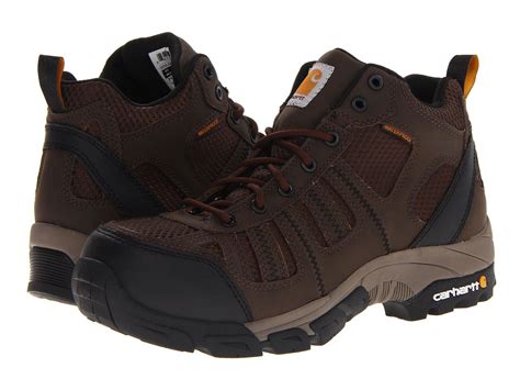 Lyst - Carhartt Lightweight Waterproof Work Hiker Composite Toe (brown/brown) Men's Work Boots ...