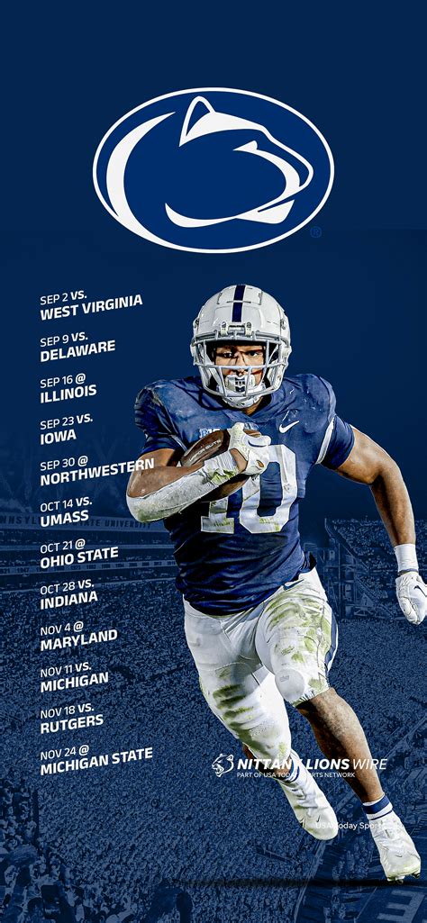 2023 Penn State Football Schedule: Downloadable Smartphone Wallpaper