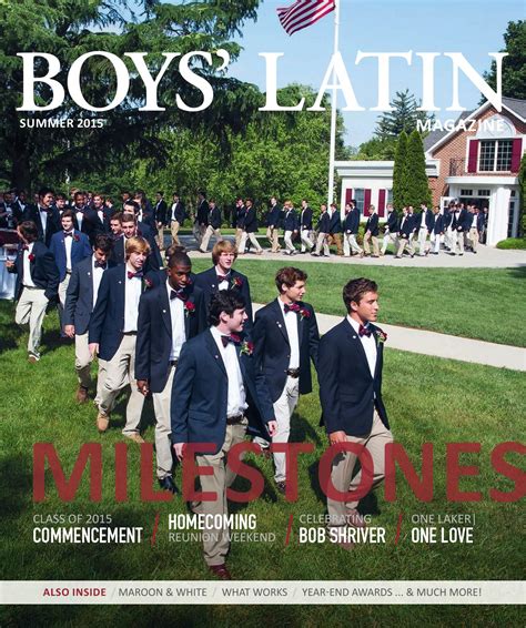 Boys' Latin Magazine - Summer 2015 by Publications Boys' Latin - Issuu