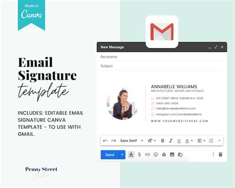 Email Signature Template Gmail Template Email Template | Etsy Ireland