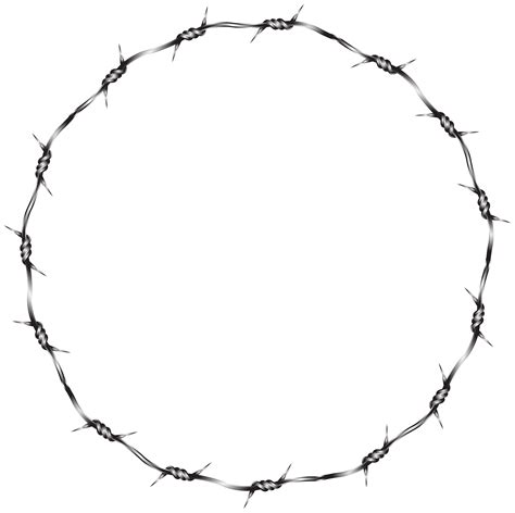 Barbed wire Fence Clip art - Wire Round Border Transparent Clip Art Image png download - 8000* ...