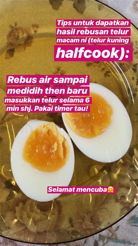 Cara Rebus Telur Kuning Separuh Masak