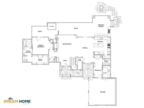 Discover the Floor Plan for HGTV Dream Home 2019 | HGTV Dream Home 2019 ...