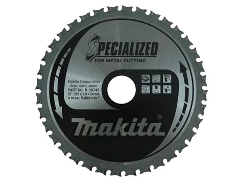 Makita B-09743 185mm Specialized Metal Cutting Portable Saw Blade