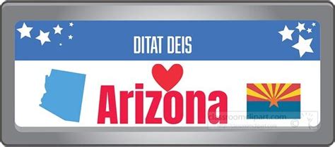 arizona state license plate with motto clipart - Classroom Clipart