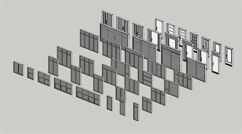 45 Models bundle of doors and windows for Sketchup 3D model | CGTrader