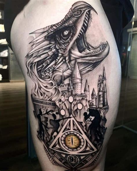 Top 50 Best Deathly Hallows Tattoos [2021 Inspiration Guide]