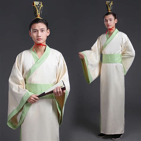 Ancient Chinese Wear Men Stage Performance Outfit for Dynasty Men Hanfu Robe Chinese Traditional ...