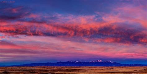 Pikes Peak Sunrise Panorama from Palmer Divide (11/28/2013). | Natural ...