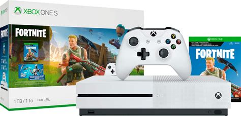 Microsoft Xbox One S 1TB Fortnite Bundle with 4K Ultra HD Blu-ray 234 ...