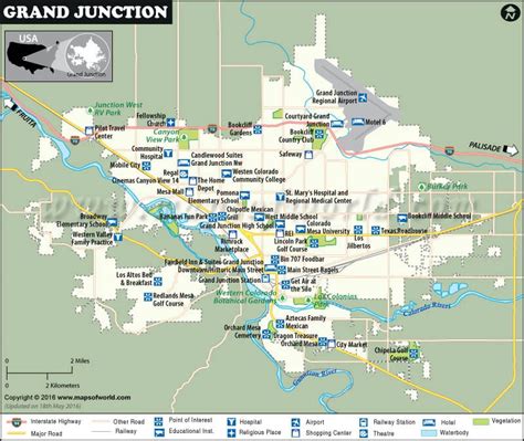 Grand Junction Map, Map of Grand Junction Colorado