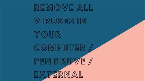 How to Remove virus from External Hard Drive(HDD) / virus cleaner ...