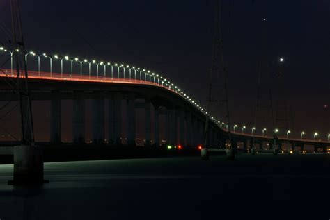 Montgomery Pictures: San Mateo Bridge - Night shooting