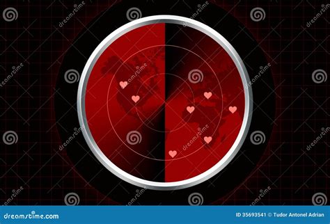 Love radar stock illustration. Illustration of love, affair - 35693541