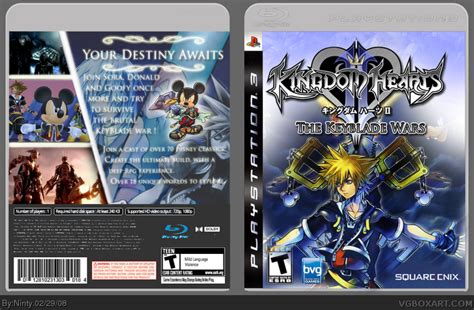 Kingdom Hearts 3: The Keyblade Wars PlayStation 3 Box Art Cover by Ninty