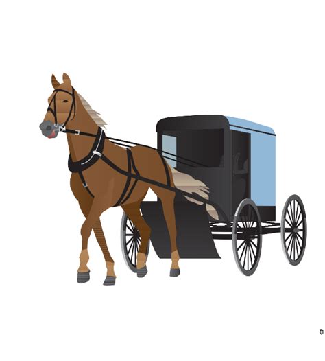 Amish Buggy vector clipart image - Free stock photo - Public Domain ...